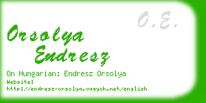 orsolya endresz business card